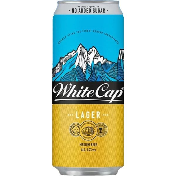 White Cap Can 500ml